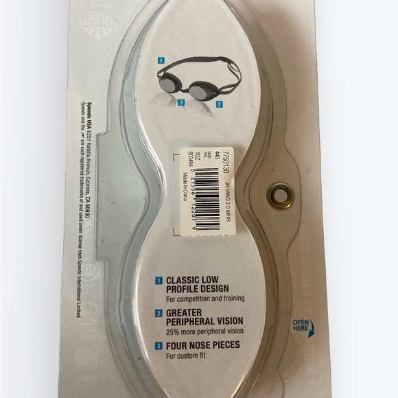 Speedo Jr Vanquisher 2.0 mirrored competitive goggles, junior age 6-14 - Picture 4 of 5